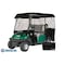 Eevelle Greenline 4 Passenger Drivable Golf Cart Enclosure - Jet Black GLEB04 - alternate 1